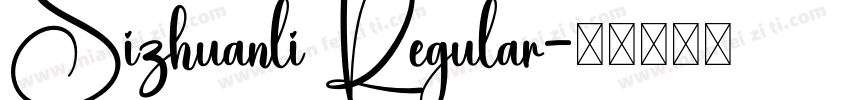 Sizhuanli Regular字体转换